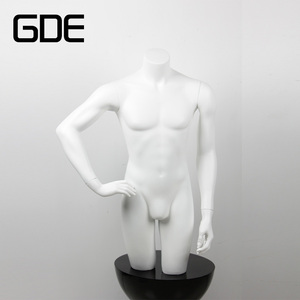 La mitad del cuerpo de los hombres muñeca maniquí de fibra de vidrio de <span class=keywords><strong>hombre</strong></span> maniquí <span class=keywords><strong>torso</strong></span> - Product Image 2