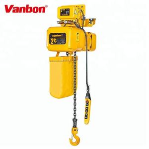 VANBON 1.5t listrik rantai <span class=keywords><strong>Hoist</strong></span> bermotor troli untuk hotel baru 11 tahun pabrik pengalaman baja aluminium Aloi logam - Product Image 2