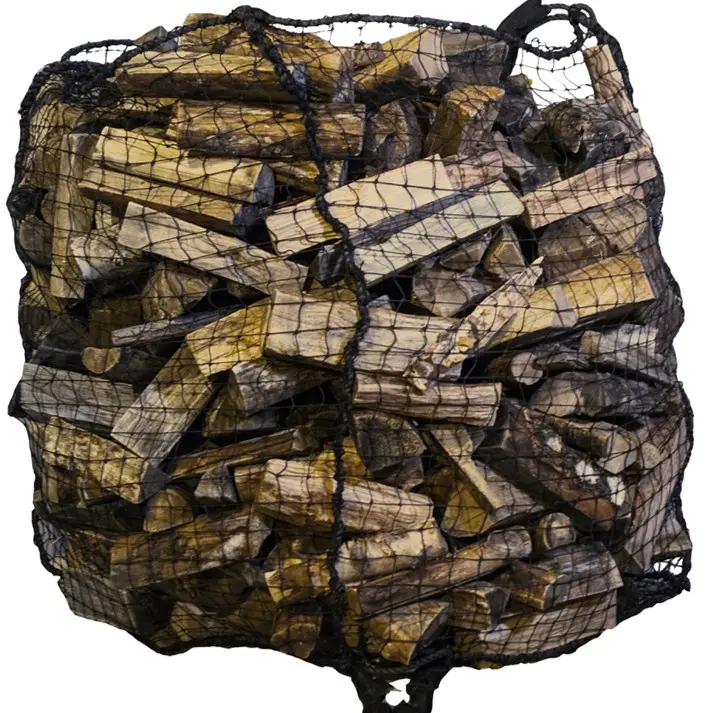 Borsa a rete per legna da ardere plastica agricoltura HDPE borsa a rete riciclabile per legna da ardere