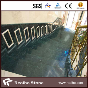 Carreaux de marbre vert du Guatemala importés pour les escaliers - Product Image 3