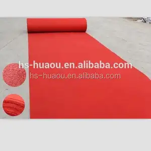 Tapis transparent en polyester non tissé, côtelé, pour exposition, prix du fabricant, tapis