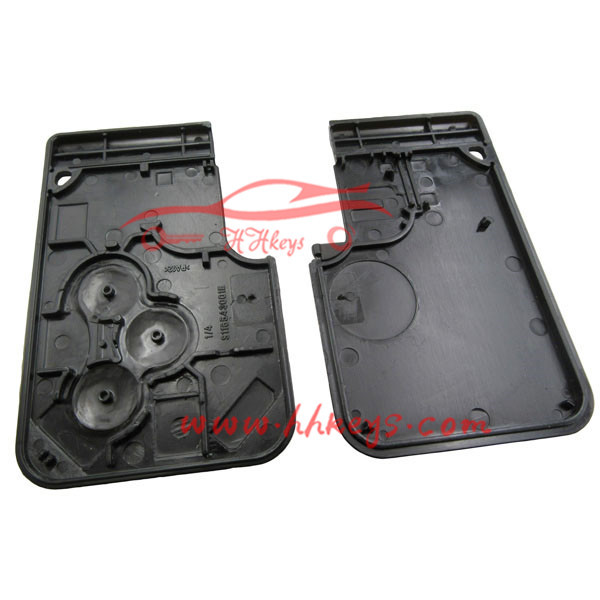 Meilleur auto 3 boutons télécommandés carte coque FOB remplacement clé pour renault laguna Espace avec logo
