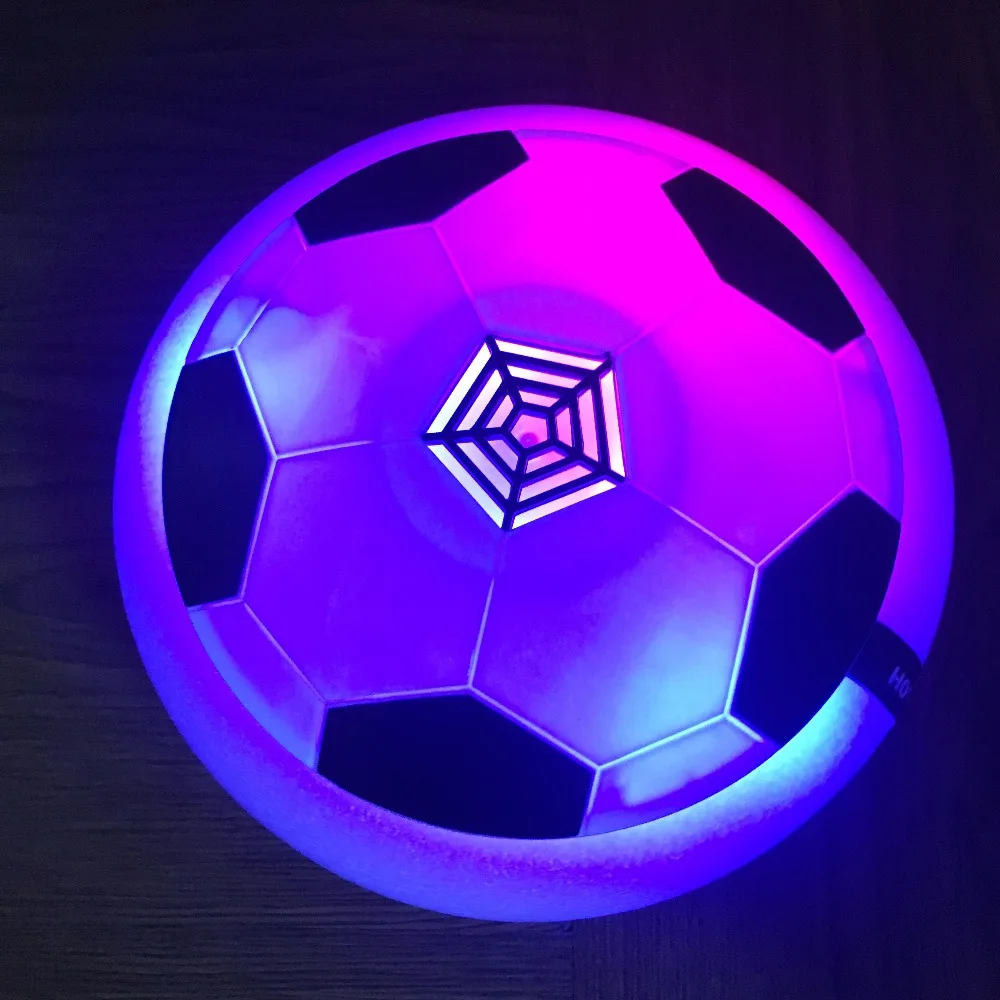 2022 LED Light Flashing Ball Air Power Soccer Balls Disc Gliding Multi-surface Hovering Football Game Toy Kid Chidren Gifts