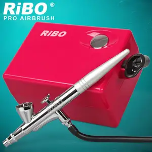 Trung Quốc Hot Air Brush Gun Trang Điểm Máy Nén Nhỏ, Mặt Sơn Cơ Thể Sơn Airbrush Spray Gun Kit