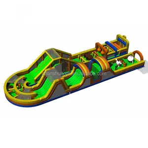 屋外遊園地ブートキャンプ大人の巨大なワイプアウトインフレータブル障害物コース - Product Image 1