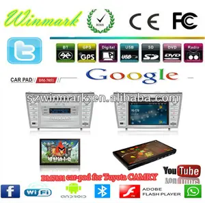 2Din DM7851 7 "емкостный Android 4.0.4 PAD DVD-плеер автомобиля / Car-площадку для Toyota Camry