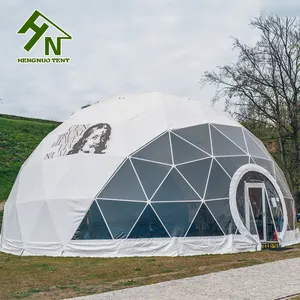 Tente demi-sphère en acier, Structure de dôme géomantique bon marché pour événement extérieur, 2-10m