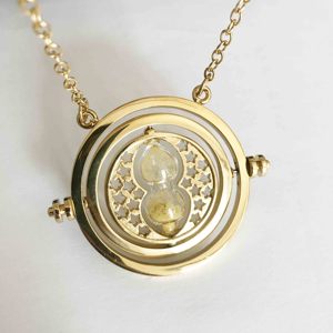 Collier <span class=keywords><strong>sablier</strong></span> en acier inoxydable plaqué or <span class=keywords><strong>Harry</strong></span> <span class=keywords><strong>Potter</strong></span>, bijou tendance - Product Image 3