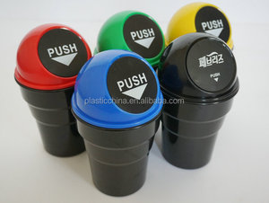 Material PP BT05A Promostional <span class=keywords><strong>smart</strong></span> Car mini bin empuje de plástico con tapa abatible - Product Image 1