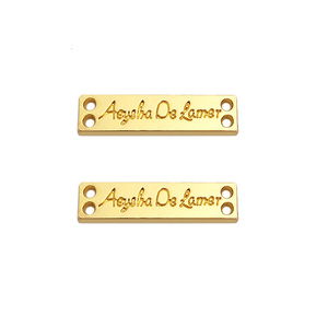 Etichette in Metallo Opaco Argento per Abbigliamento, Personalizzabili con Nome e Logo Inciso, per Vestiti / Magliette - Product Image 6