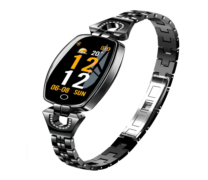 H8 Женский Смарт-Браслет Сенсорный экран спортивные часы водонепроницаемые для IOS Android смарт-браслет с кровяным давлением