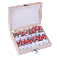 Juego de 15 piezas, paquete de fresas para carpintería con vástago de 1/2 1/4 pulgadas, kit de brocas para enrutador de muebles de madera para carpintería
