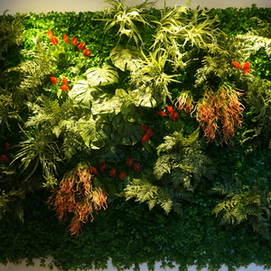 Kích Thước Tùy Chỉnh Chống Tia Cực Tím Vườn Khách Sạn Trang Trí Nội Thất <span class=keywords><strong>Magnolia</strong></span> Lá Nhân Tạo Màu Xanh Lá Cây Giả Flant Tường Thực Vật - Product Image 5