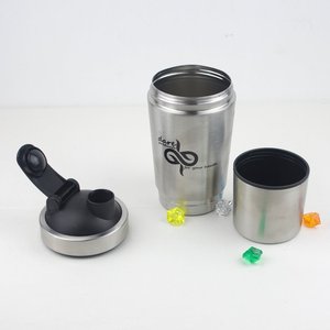High Quality Stainless Steel <strong>Shaker</strong>,700ml + 200ml <strong>Protein</strong> <strong>Shaker</strong> Cup - Product Image 5