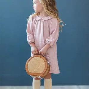 Abiti Casual in lino di buona qualità abiti classici per bambini vestiti per ragazze