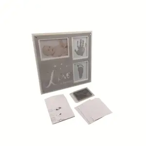 New born baby footprint memory ink pad clay frame product