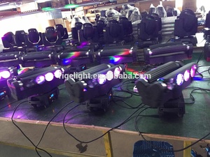 Faro Mobile a Fascio LED RGBW 4IN1 a 8 Teste, 80W, 8*10W, Illuminazione DJ a Colori Completi, Vendita Calda - Product Image 5