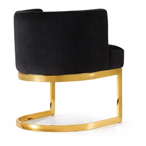 <span class=keywords><strong>Accoudoir</strong></span> de salon rembourré en acier inoxydable, nouveau design moderne avec accoudoirs en or - Product Image 6