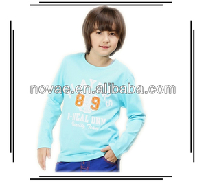 Personnalisé brodé <span class=keywords><strong>t</strong></span> - <span class=keywords><strong>shirt</strong></span> col rond vêtements pour enfants gros - Product Image 1