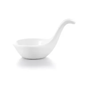 Factory Whole Melamine Ceramic White Sauce Dish