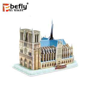 Modèle de <span class=keywords><strong>puzzle</strong></span> 3D en EPS de la célèbre église Notre-Dame de <span class=keywords><strong>Paris</strong></span> - Product Image 6