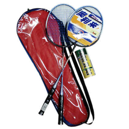 Raqueta de bádminton, diseño personalizado, juego de raquetas de Bádminton de acero templado