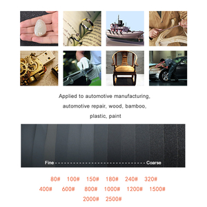9*11inch ướt/khô silicon carbide Cát Giấy chà nhám tấm giấy nhám không thấm nước cho gỗ ô tô công cụ mài mòn đánh bóng - Product Image 6