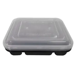 4 отсека 1000 мл Малайзия пластиковый контейнер для еды микроволны пластиковый контейнер для хранения пищевых продуктов для приготовления пищи контейнер