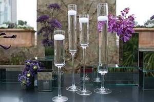Elegant Long Stem Heat Resistant <b>Glass</b> Candle Holder Handmade Clear <b>Glass</b> Pillar Shape for Wedding Centerpieces & Home Decor - Product Image 2