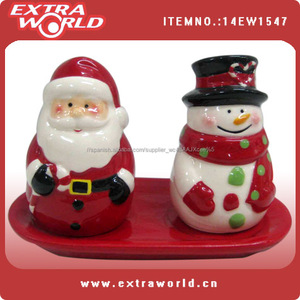 Cerámica salero pimentero de encargo <span class=keywords><strong>santo</strong></span> y nieve - Product Image 1