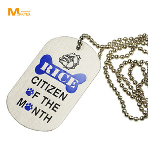 Stainless iron silkscreen printing ID dog tag manufacturer - Product Image 3