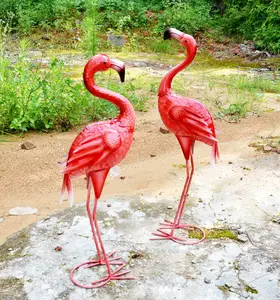 art craft metal flamingo garden and Lawn Ornaments Wholesale