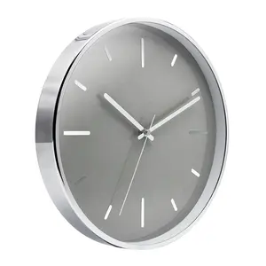 12 Inch Rose Gold Case Black Aluminum Dial 3D Numbers Fashionable Silent Movement Metal Frame Modern Luxury Wall Clock