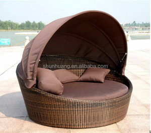 <span class=keywords><strong>Lit</strong></span> de plage en rotin et <span class=keywords><strong>osier</strong></span>, 10 pièces, chaise d'extérieur, de soleil - Product Image 5