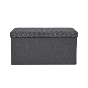 Fina e bonita cinza teal mesa de café fezes de armazenamento otomano - Product Image 2