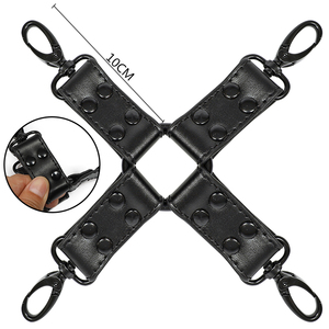 Lobo negro ec-amigable máscara de cuero de auto cuerda restraint bdsm bdsm <span class=keywords><strong>sex</strong></span> game gear kit set femenino esclavitud sexual - Product Image 4