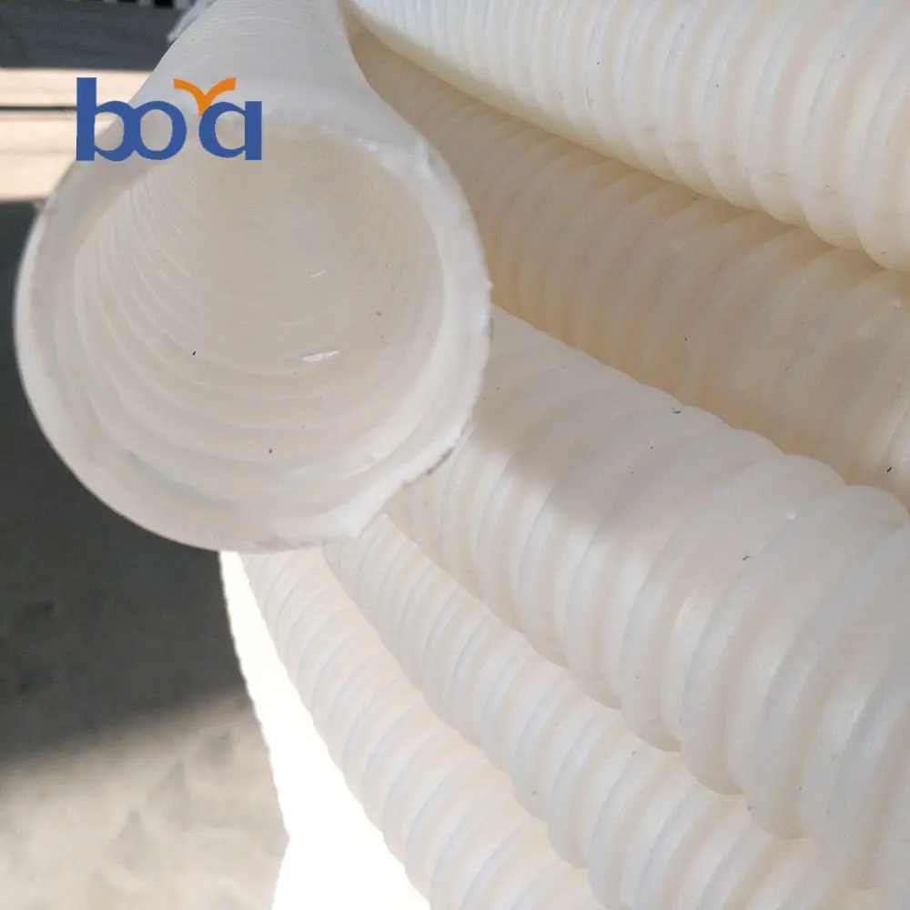 농업 배수 용 HDPE 2 인치 단일 벽 골판지 플라스틱 파이프