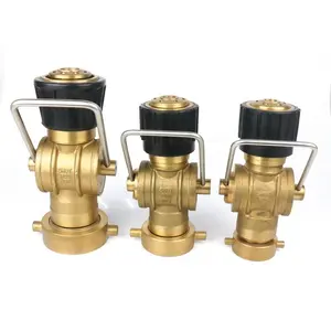 NH Thread Fire Protection Equipment Flood Jet Spray Nozzle 3-Position Fog Mist Spray Nozzle Pin Lug Fire Nozzle