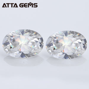 Incoloro DEF blanco Oval corte sintético anillo venta al por mayor <span class=keywords><strong>de</strong></span> brillante Moissanite para <span class=keywords><strong>la</strong></span> fabricación <span class=keywords><strong>de</strong></span> <span class=keywords><strong>la</strong></span> joyería - Product Image 3