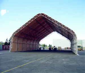 High Quality Aircraft Hangar Curved Roof Design Structural Steel Shed