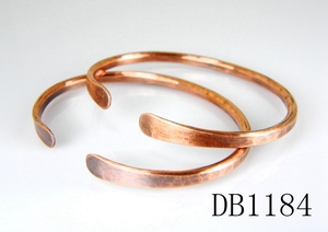 Personnalisé 925 ster argent plaqué Or braccialetto bijoux marteau martelé bracelet manchette bracelet ensemble - Product Image 6