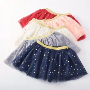 Kids Tutus High Quality Wholesale Children Tutu Skirt Fluffy Tulle Stars Sequins Skirt Baby Kids Tutu Skirts For Toddler Girls