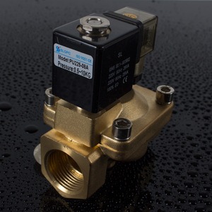 por mayor bajo presión de la válvula de 2 vías 2 puerto solenoide de la válvula de control de flujo de agua eléctrico - Product Image 1