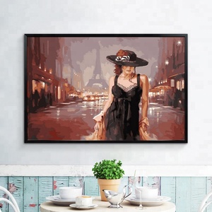 Moderne mur art <span class=keywords><strong>sexy</strong></span> lady 3d diamant peinture avec cadre - Product Image 1