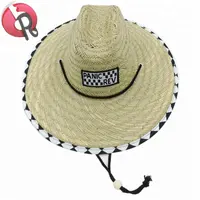 Chapeaux de protection de paille pour hommes, fait sur mesure, vente en gros, avec un LOGO, collection d'été