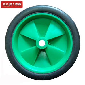 Air compressor spare parts plastic hub solid rubber wheel robot rubber tracks driving wheel solid rubber toy wheels