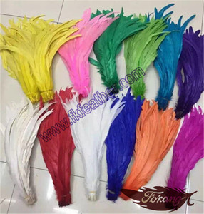 Comercio al por mayor Teñido Coque Colas de Plumas Largas Plumas de Gallo Para La Venta - Product Image 1
