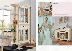 Nouveau design Américain moderne mobilier de chambre est fait de bois en chêne massif en ivoire blanc finition - Product Image 6