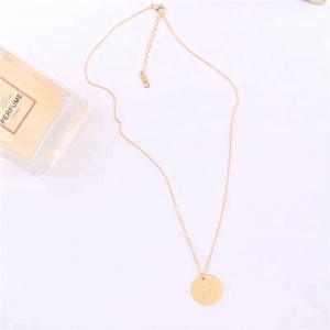 De las cartas de Color de acero inoxidable quirúrgico moneda carta <span class=keywords><strong>M</strong></span> colgante collar - Product Image 3