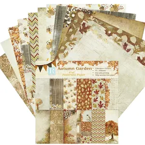 Junk journal cardstock patterned paper craft cardmaking 6"x6" scrapbooking paper